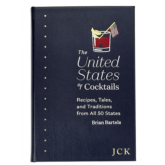 United States of Cocktails Personalized Leather Book